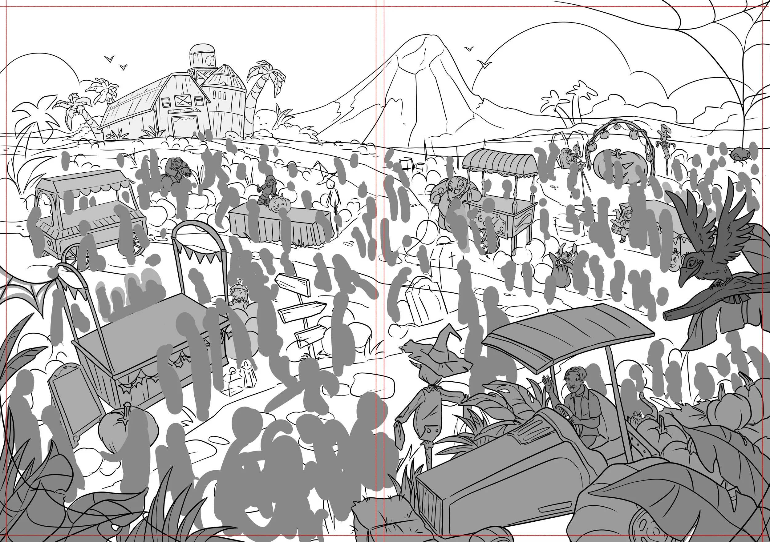 Wheres Stitch_Halloween Spread_sketch02.jpg