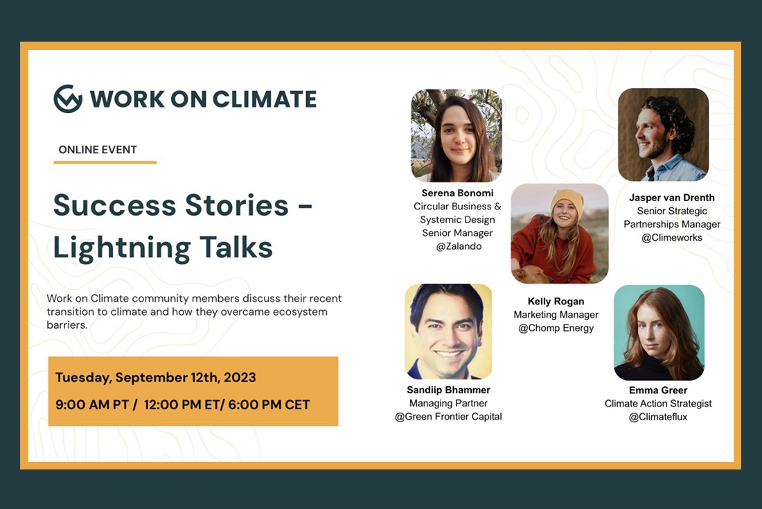 Youre Invited — Work on Climate's Success Stories Lightning Talks