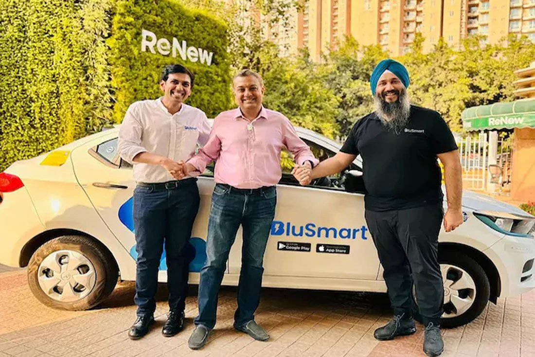 BluSmart raises $24 million from MS Dhoni Family Office, ReNew Power CEO Sumant Sinha