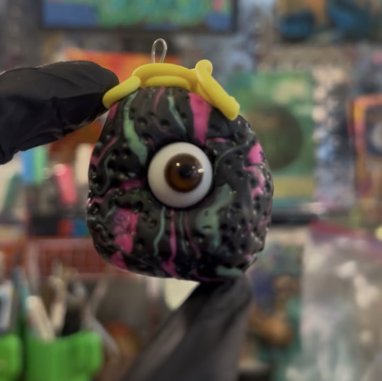Eyeball Flying Spaghetti Monster Necklace