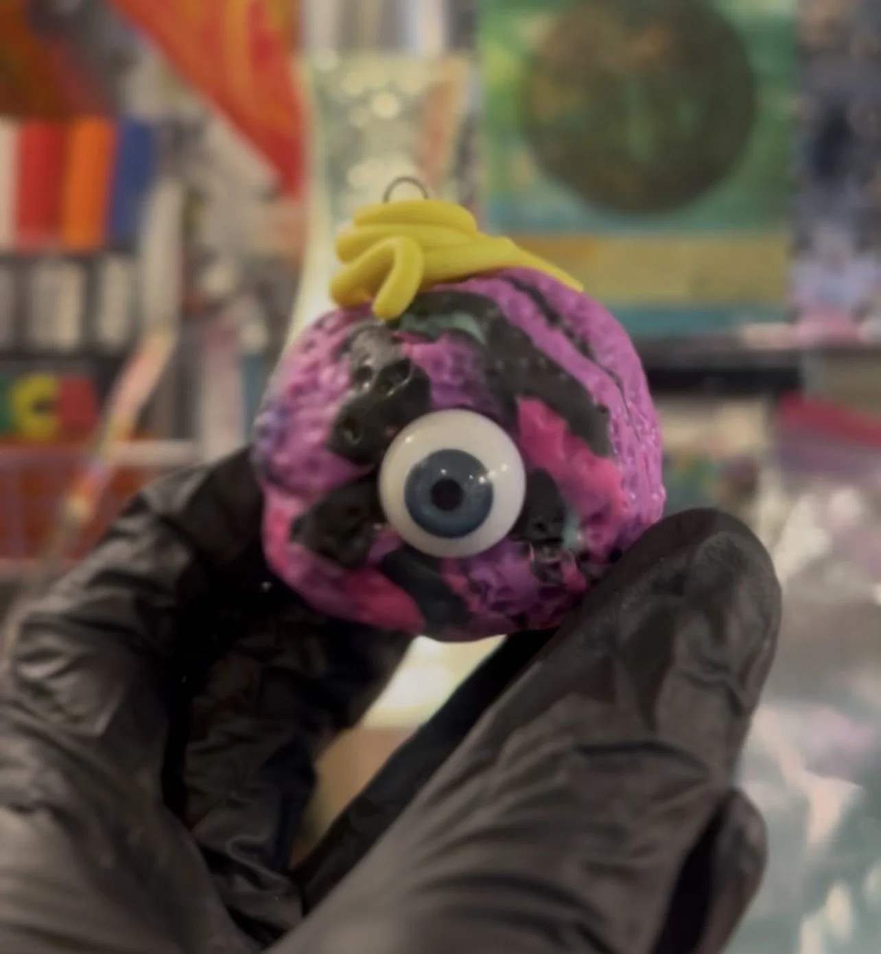 Eyeball Flying Spaghetti Monster Necklace