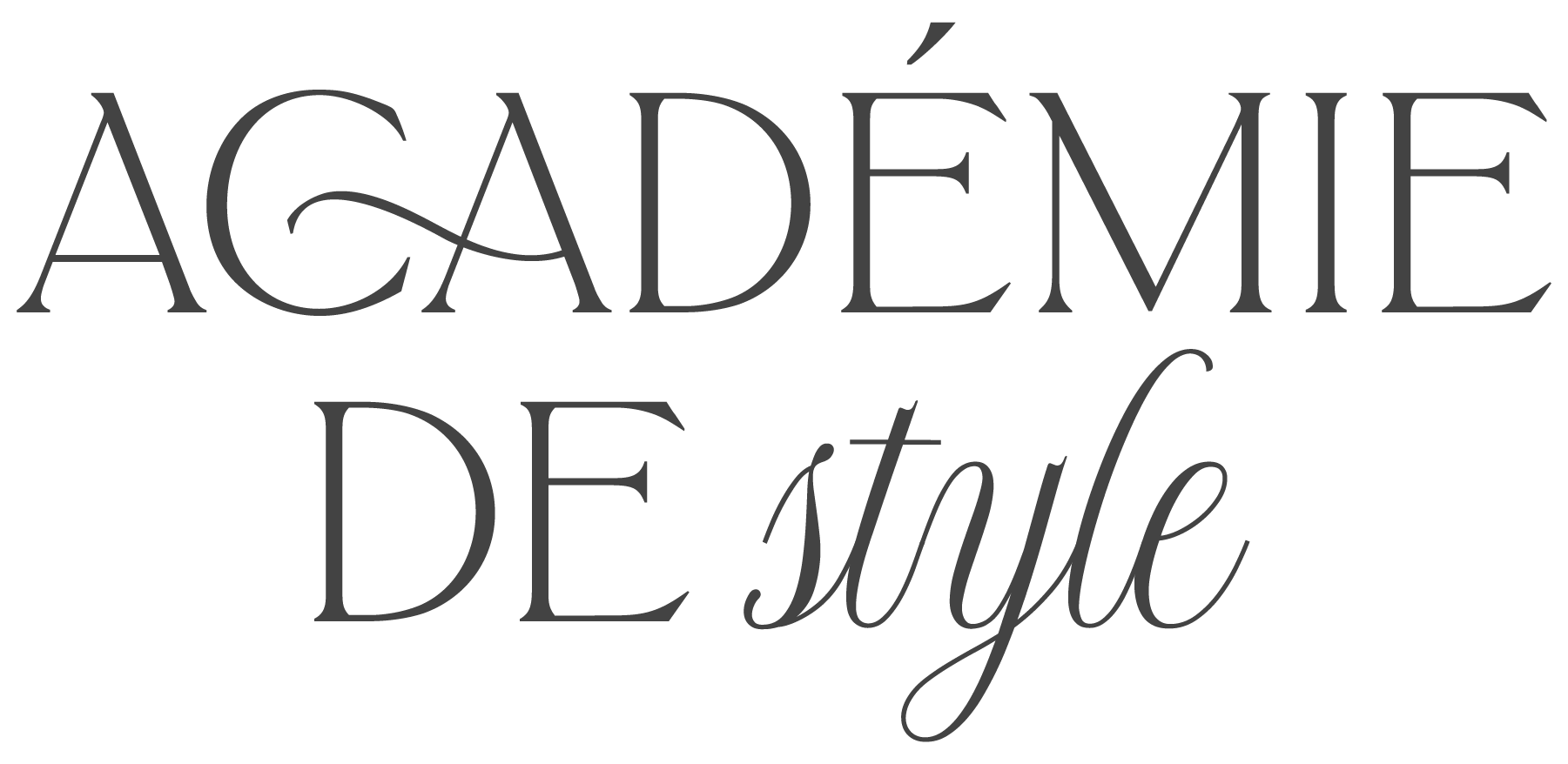 "Académie De Style" text in elegant font