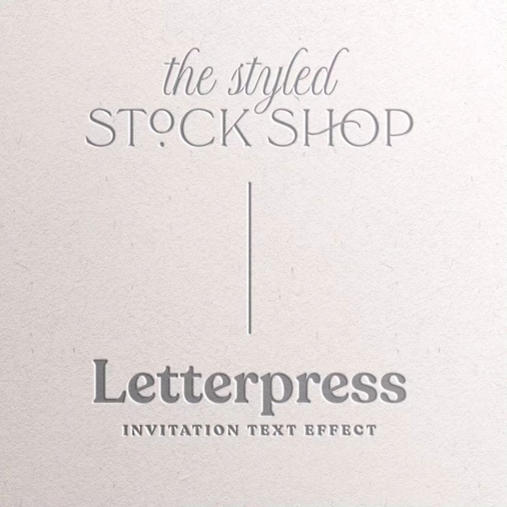 It's almost here! 

Our team is constantly working behind the scenes to review your requests and bring them to life. We are so excited to announce the addition of a letterpress effect that is beautiful, easy to use, and compatible with every mockup i