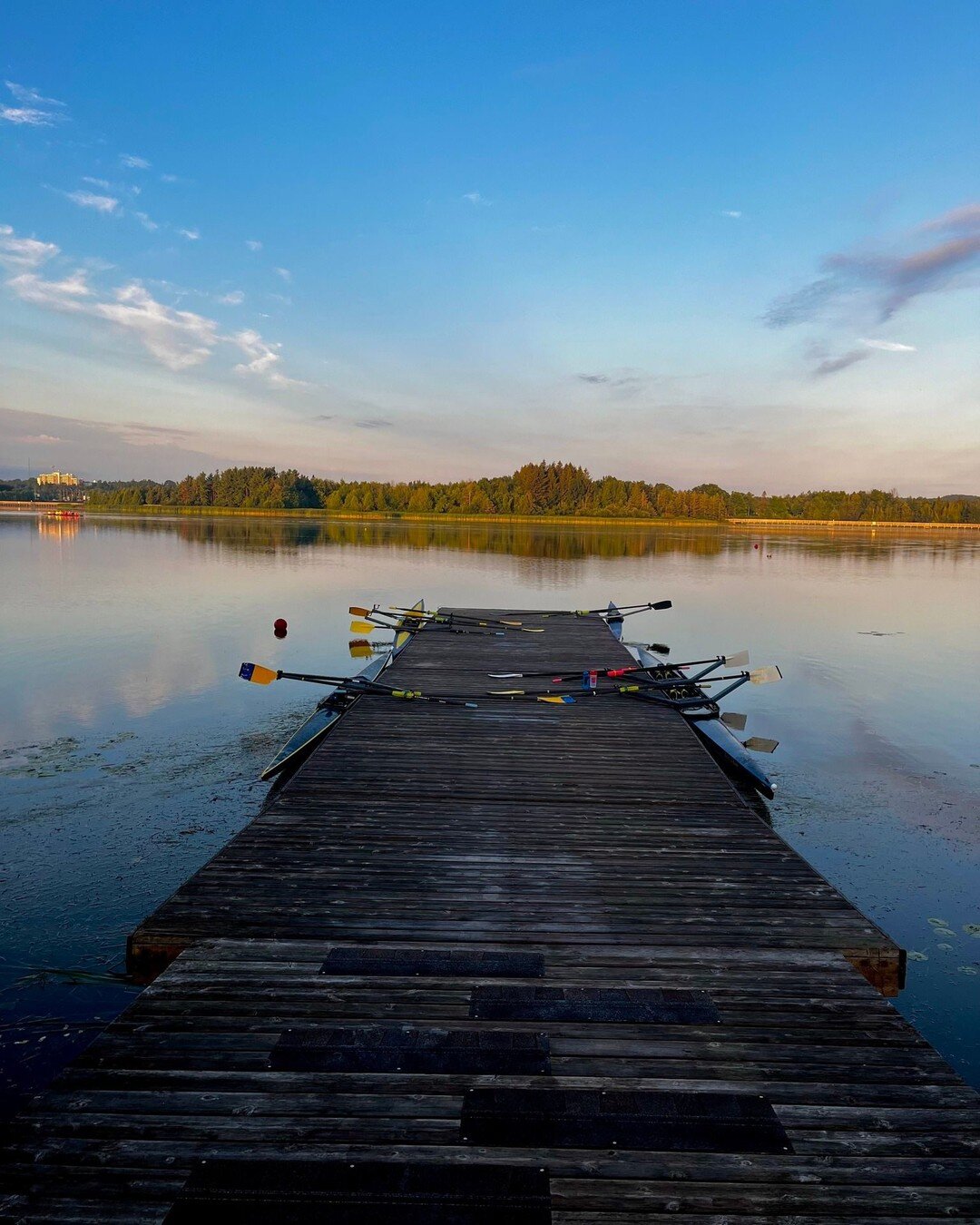 Ready to launch onto a perfect morning row