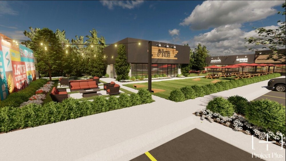Burrito Hub's second location in Webber Plaza, proposed rendering