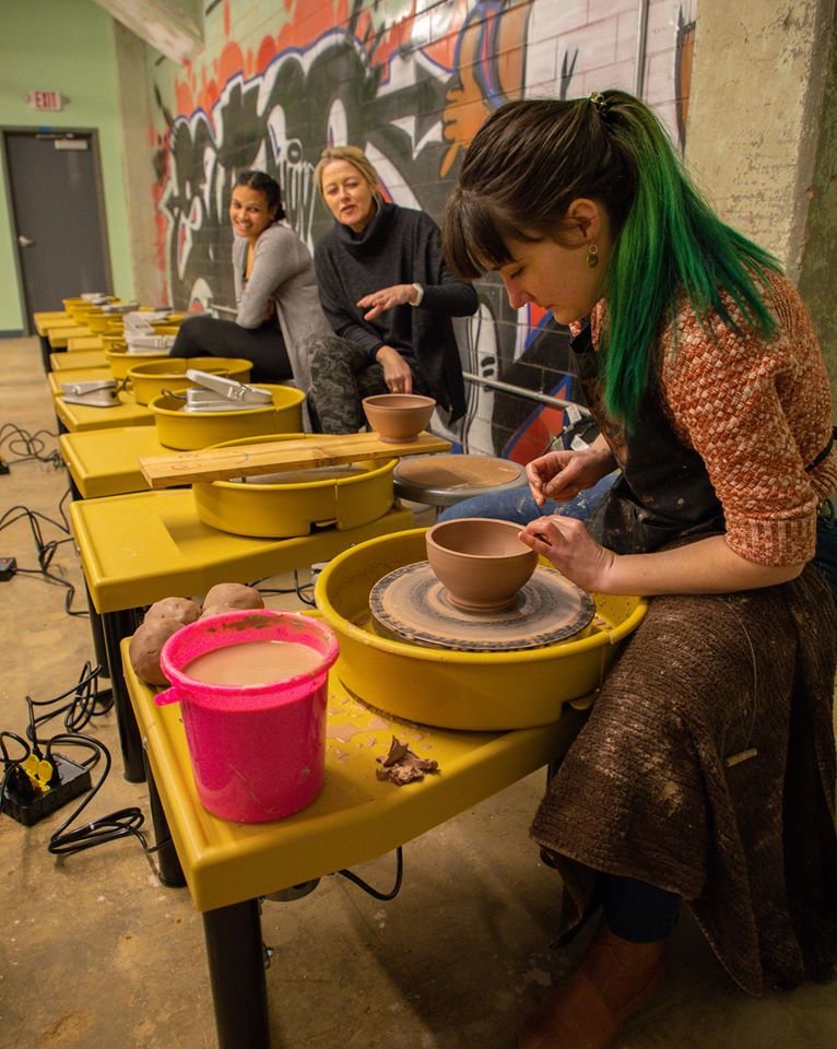 Ceramics studio at Mayfair Art Studios