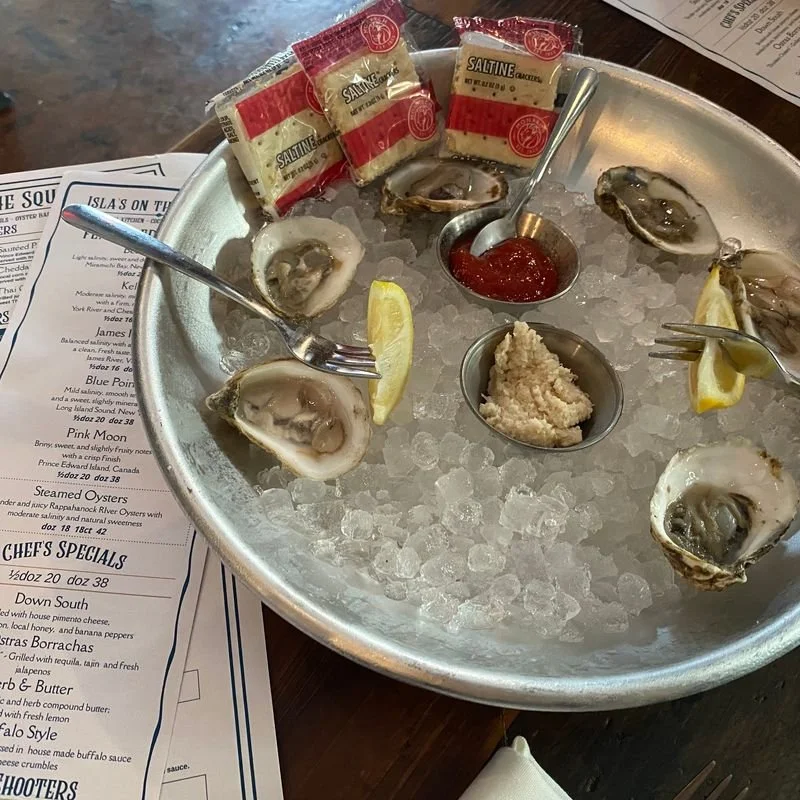 Half dozen oysters, Pink Moon from Prince Edward Island, Canada