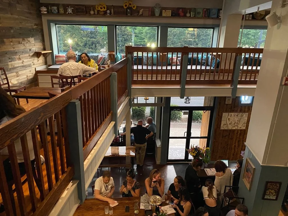 Second floor view from oyster bar