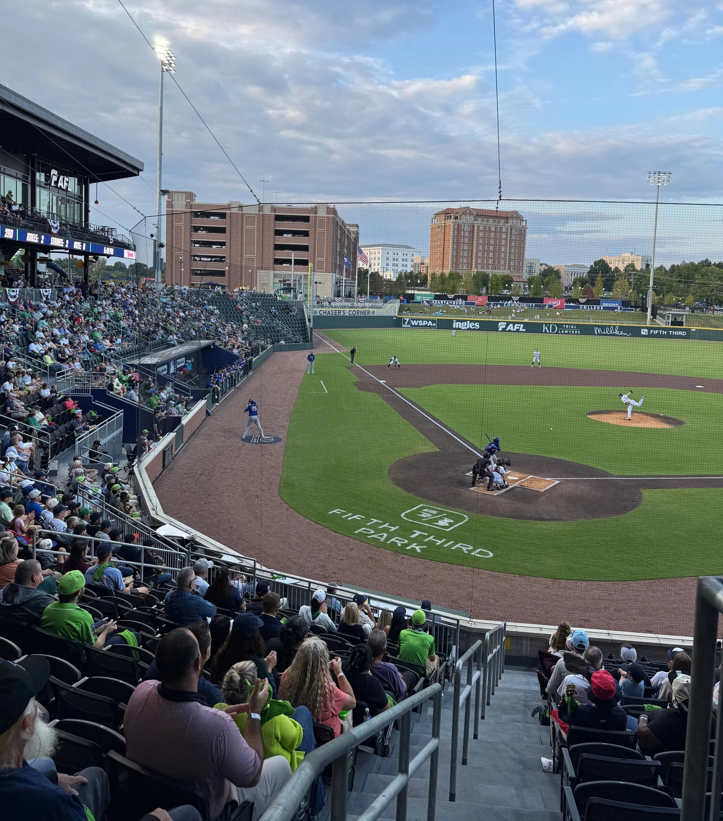 View of the field from concourse