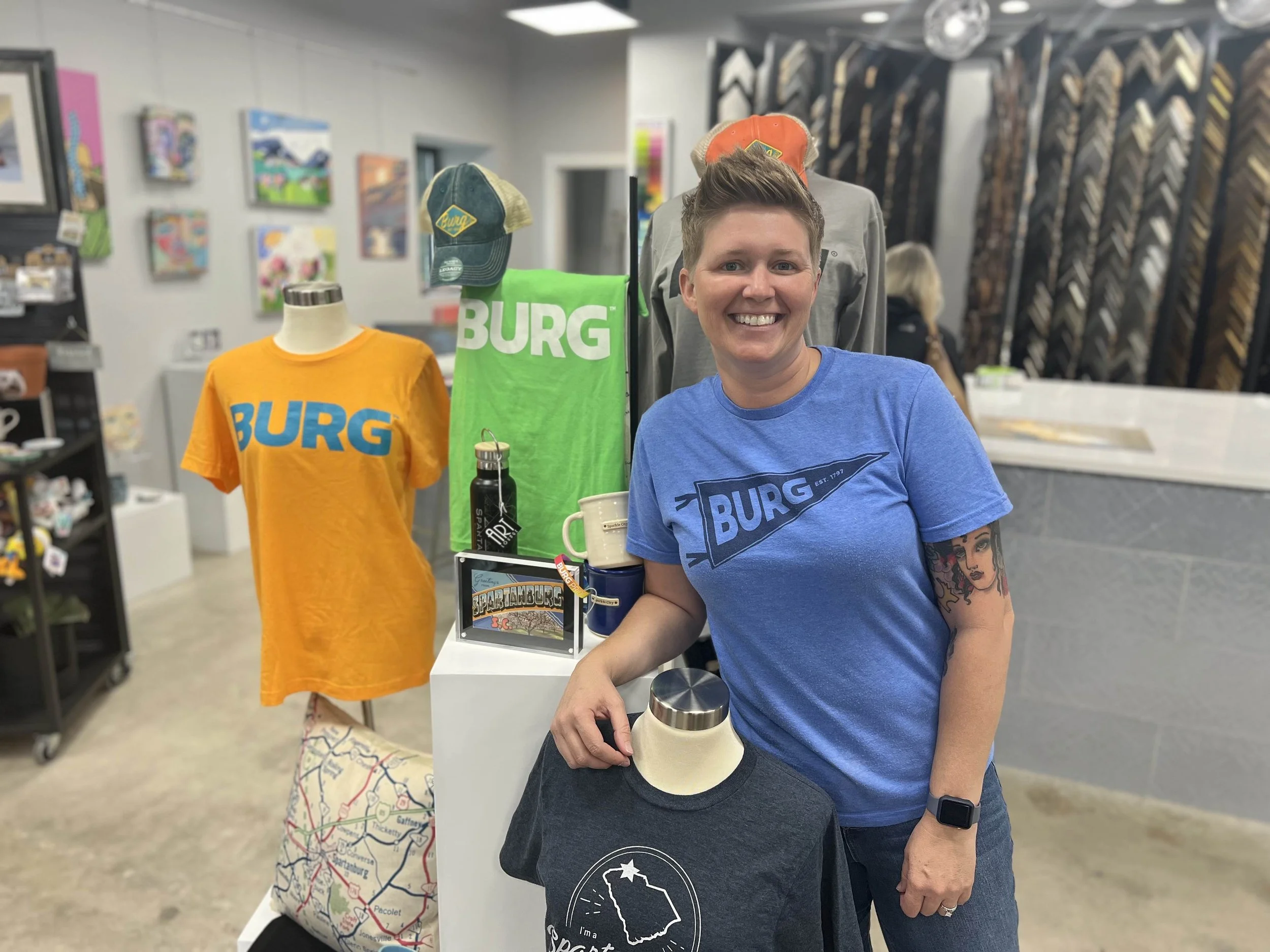 BURG Apparel at The Art Lounge, owner Brandi Dice