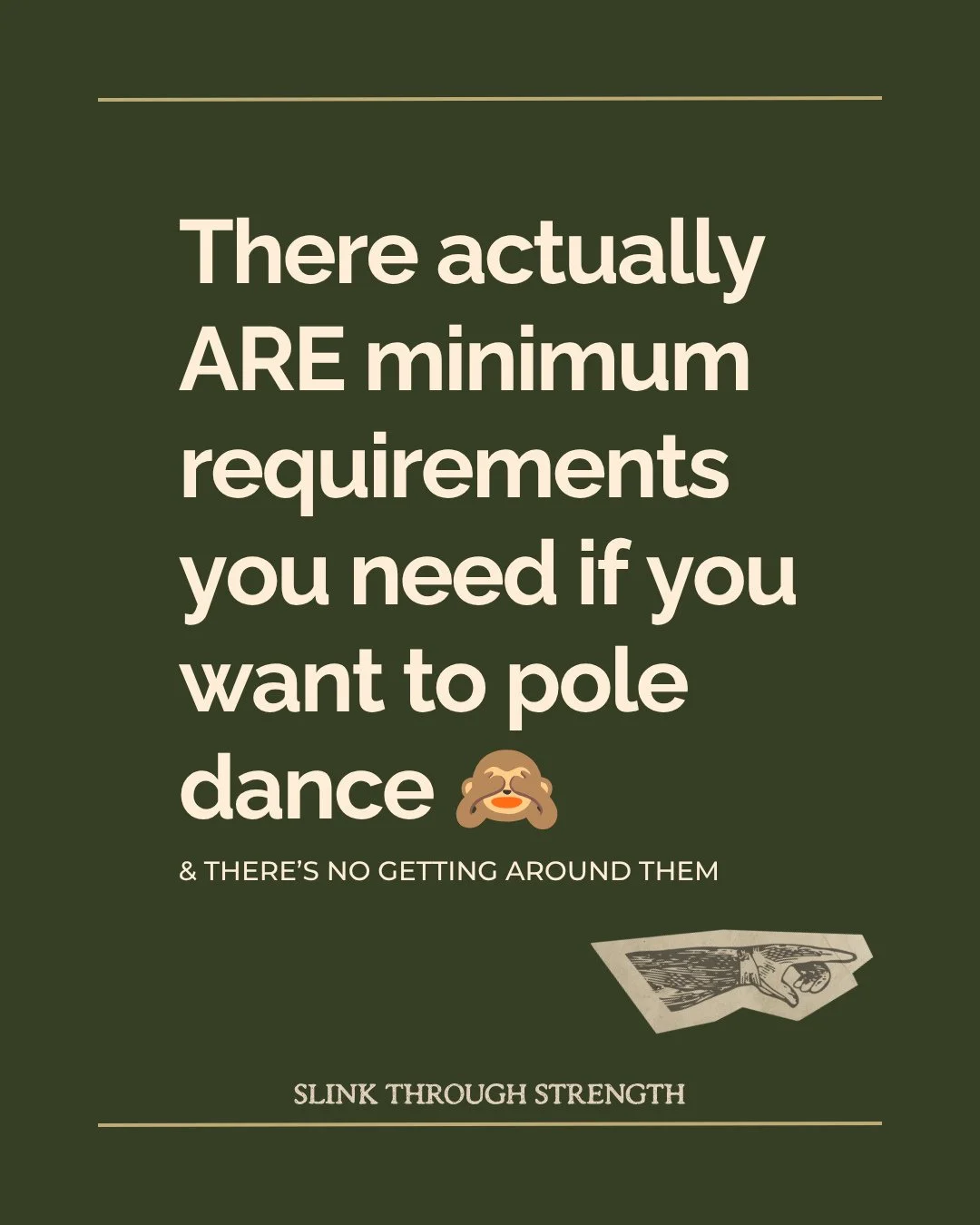 Pole is for everyone who wants it! And it's entirely normal that we'll all be working on exploring different things: we've all got different bodies, abilities and capacities.⁠
⁠
But different does not mean less and truly believe that there's space--a