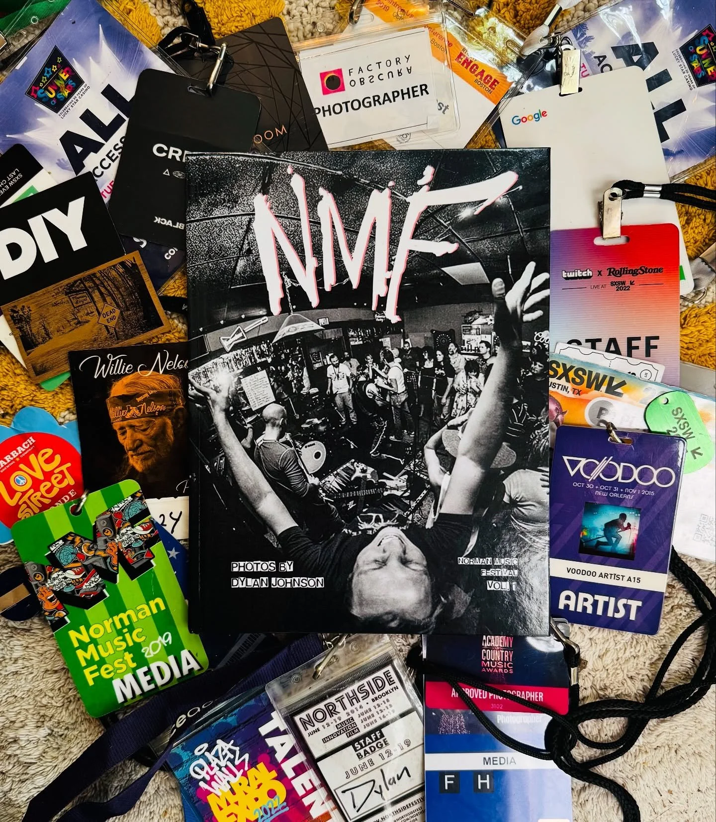 My first photography book just got here!
They are going fast so holler if you want one. 
Hugs and thanks to @normanmusicfestival for having me every year since the beginning of this thing. As far as I’m aware, there’s not a Norman Music