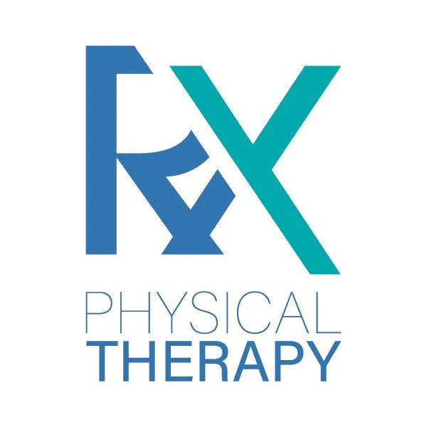 Logo of RX Physical Therapy with stylized RX and the words 'Physical Therapy' below.