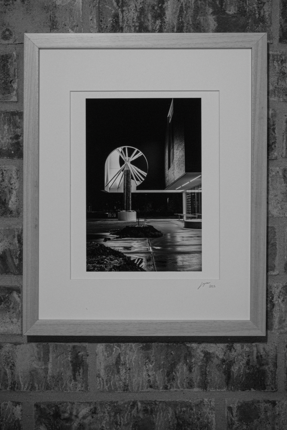 Hahnemühle Fine Art Photo Rag, Ultra Smooth coating, 100% Cotton. Nielsen natural wood frame hand assembled 11" by 14". Picture size 8" by 10".