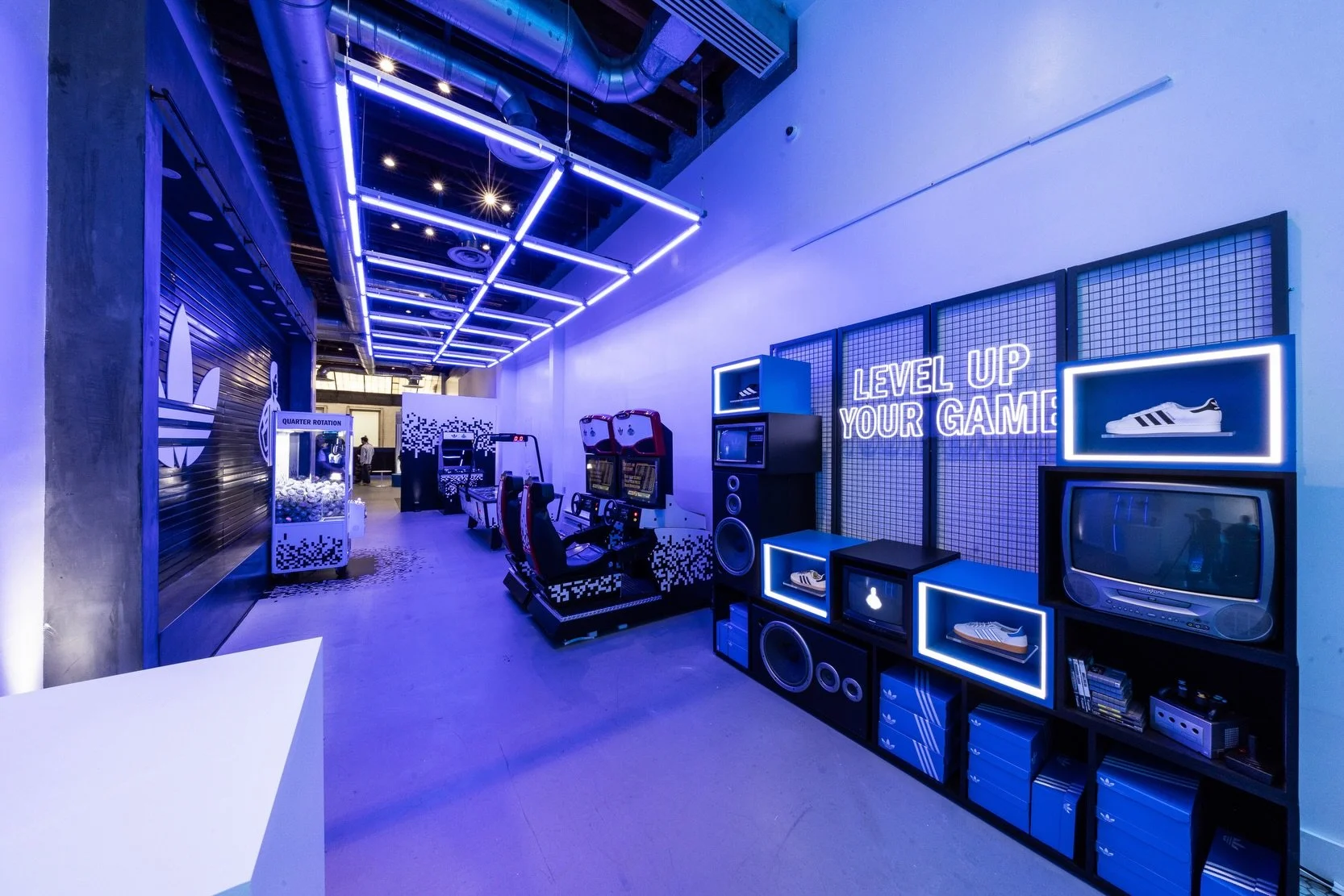 SoHo stayed in rotation. 🔄

For the adidas x Foot Locker &ldquo;Stay in Rotation&rdquo; campaign, we transformed a raw New York retail space into a high-energy, throwback arcade experience inspired by sneaker culture, music and gaming.

The build fe
