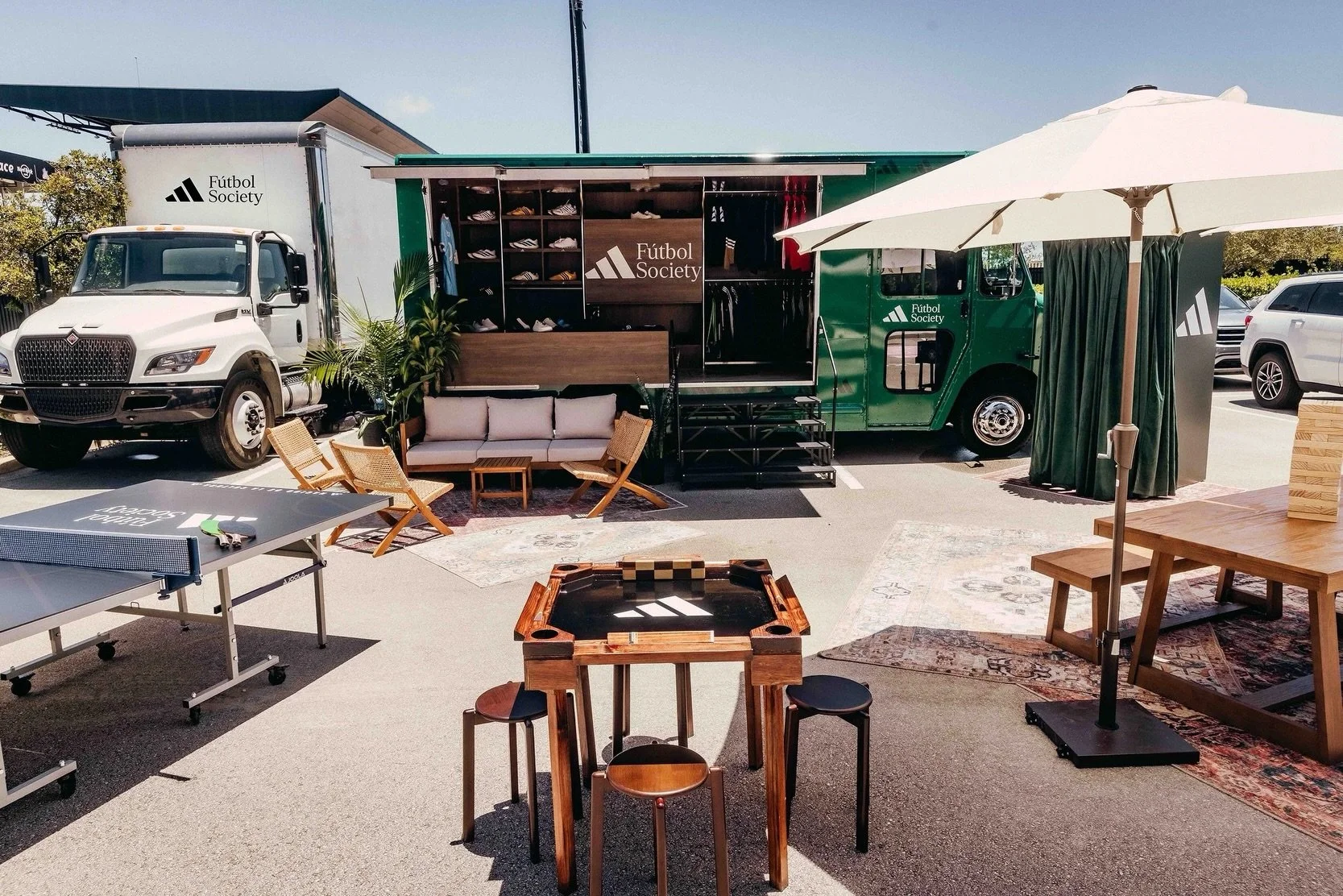 From Miami to Fort Lauderdale to Orlando, we took adidas F&uacute;tbol Society on the road for the FIFA Club World Cup 🏆.

Stoelt Productions led the production design and oversaw fabrication of a custom seeding truck that transformed into a premium