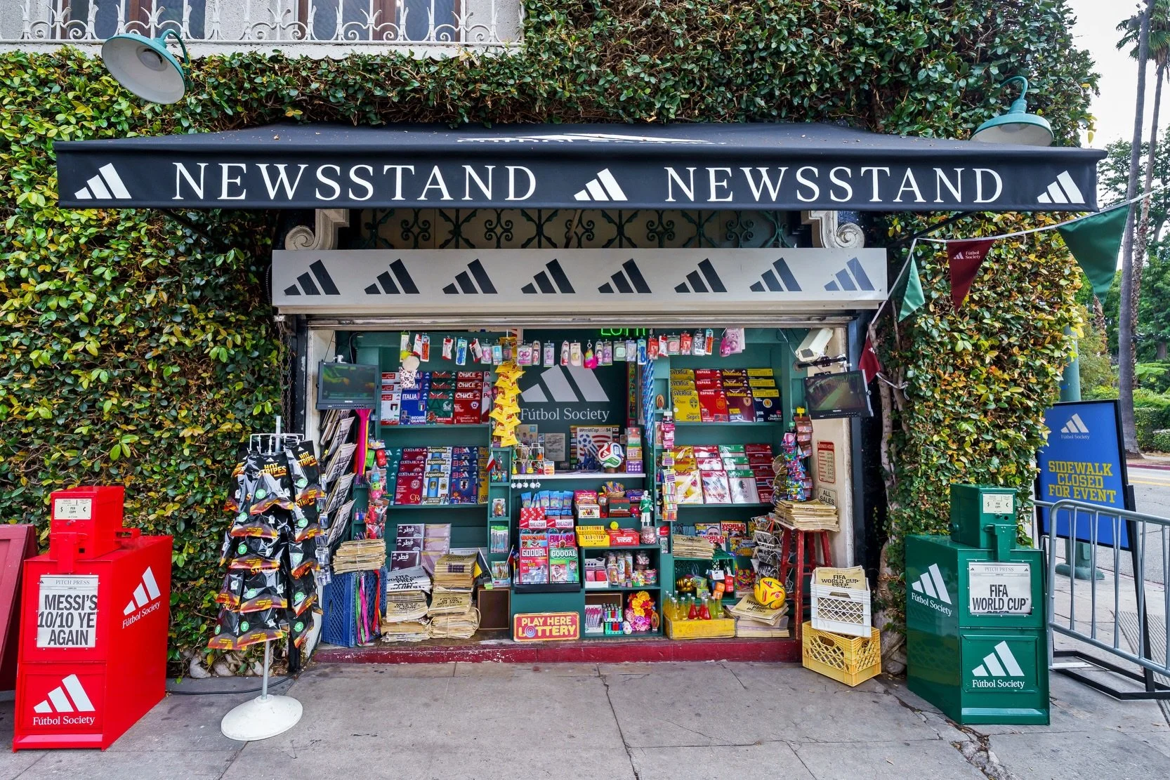 We didn&rsquo;t put the jerseys on display. We turned them into the display.

For the adidas World Cup 2026 Home Jersey launch, we transformed an iconic Hollywood newsstand into a fully reimagined f&uacute;tbol marketplace&mdash;where nothing was qui