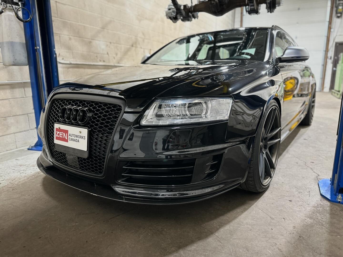 Potentially 811hp? Or more? TBD
This C6 RS6 Biturbo V10 bought out of JDM auctions for a client in Calgary appears to have benefited from MTM&rsquo;s full kit right down to the exhaust. We look forward to seeing this wagon on the streets this summer 