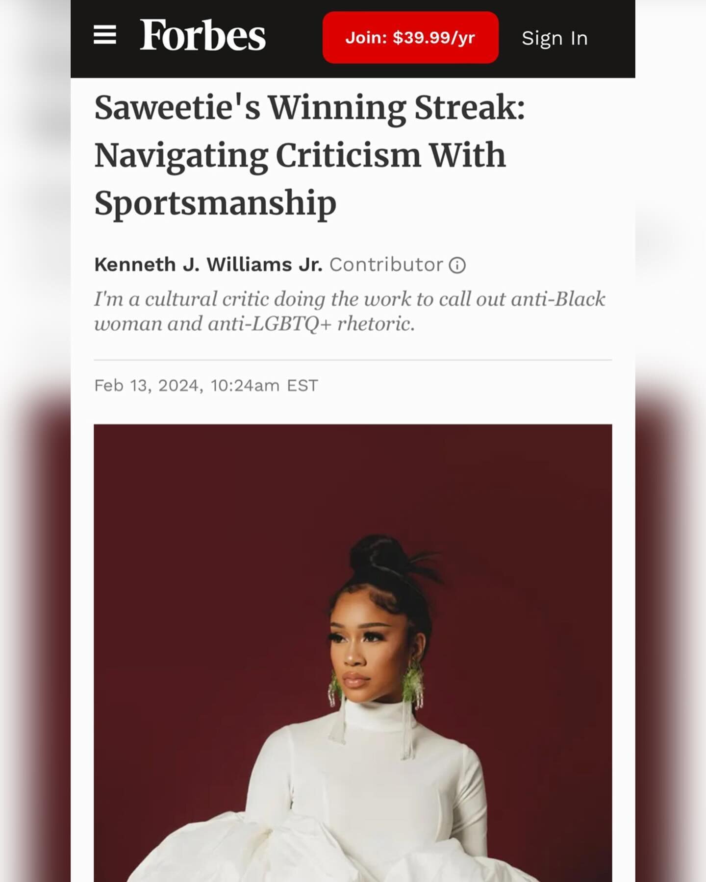 ❄️ NEW INTERVIEW ALERT ❄️ 

I can&rsquo;t believe I got to interview one of my favorite rappers, @saweetie! When she debuted in 2018, I was graduating from my master&rsquo;s program at @michiganstateu and since then, I&rsquo;ve been so inspired by he
