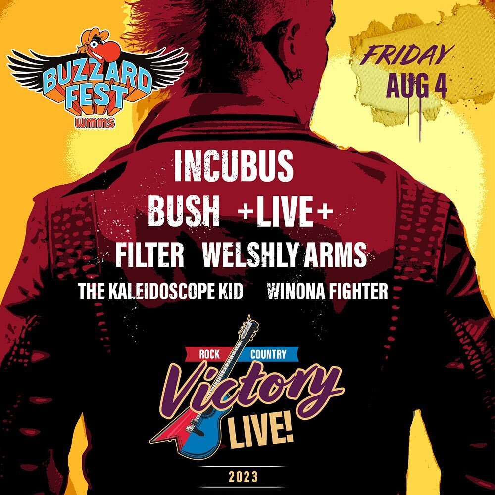 We&rsquo;ve been having a great time on the road so far, and we&rsquo;re so excited to be joining these incredible performers at the 2023 @victorylivefest! Catch us on Friday, August 4th for the Buzzard Fest, and get your tickets now at the link in o