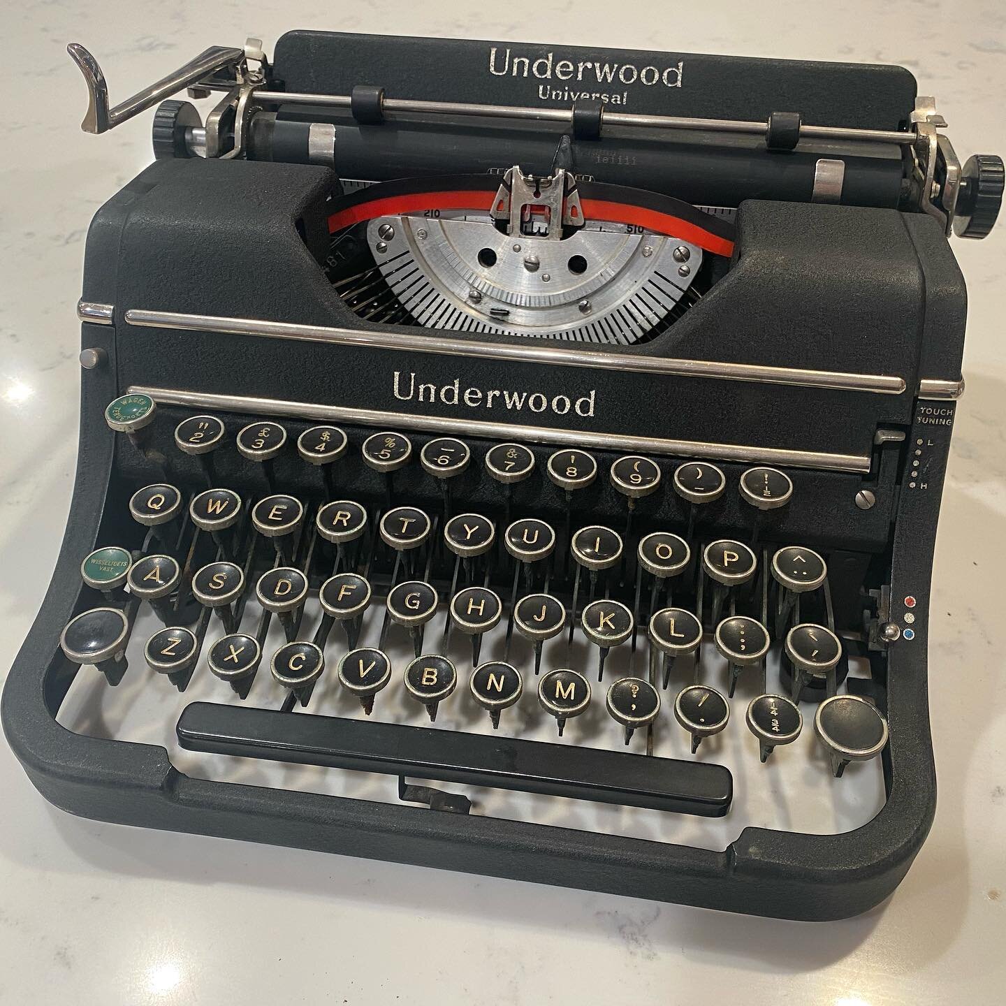 I came home to the best belated birthday present I have ever received! My husband definitely won with this one. #typewriter #belatedbirthday #inspiration #writerslife #writerslifeforme #writer #underwood #vintage #collection