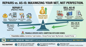 Repairs or Sell As-Is? How to Decide (Without Wasting Money)