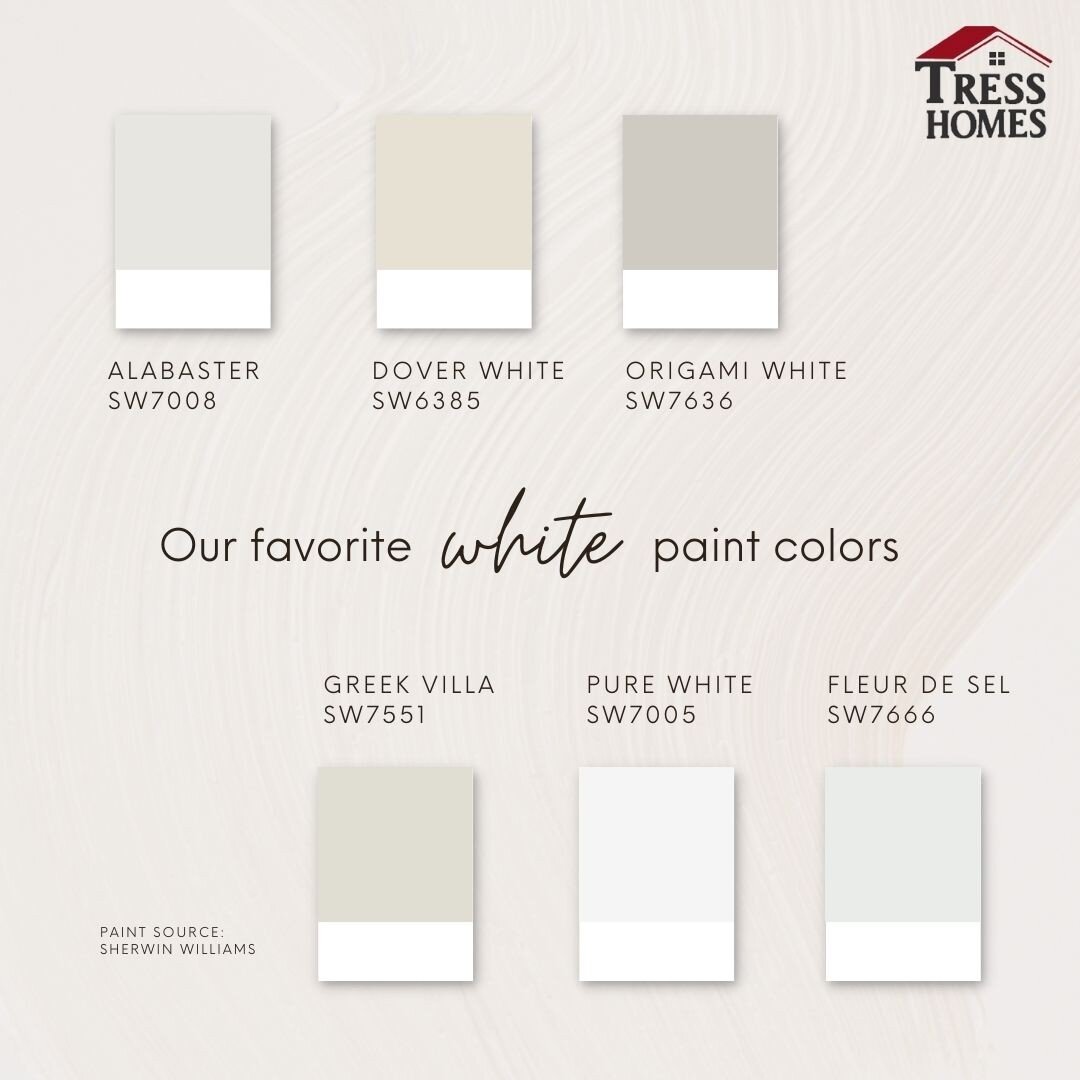 Sometimes a little white paint goes a long way in changing the look and feel of a room. But which shade of white matched with a complementary color is the real trick. What color white do you like?

#whitepaint #rehab #paintitbeautiful #tresshomes #ho