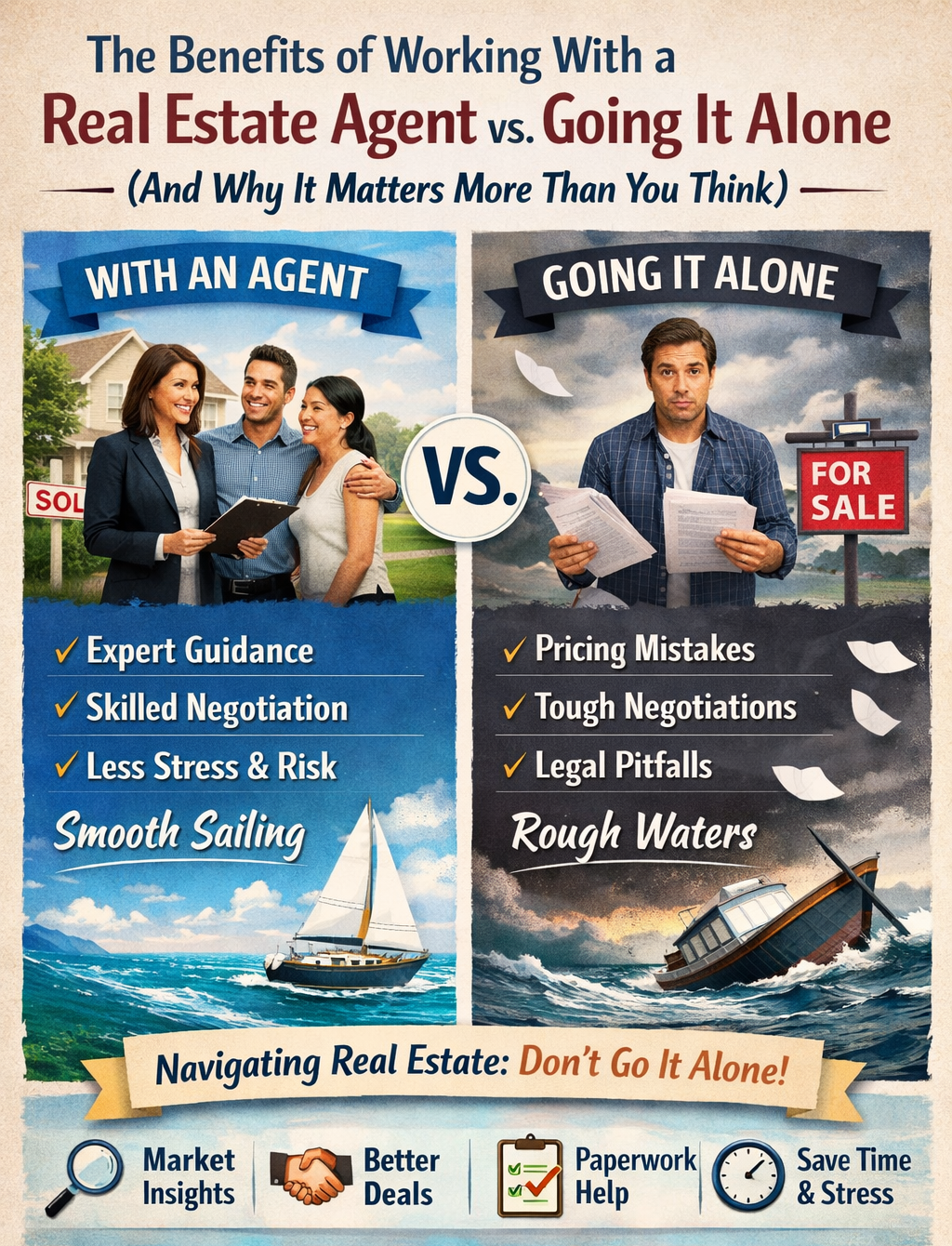 The Benefits of Working With a Real Estate Agent vs. Going It Alone (And Why It Matters More Than You Think)