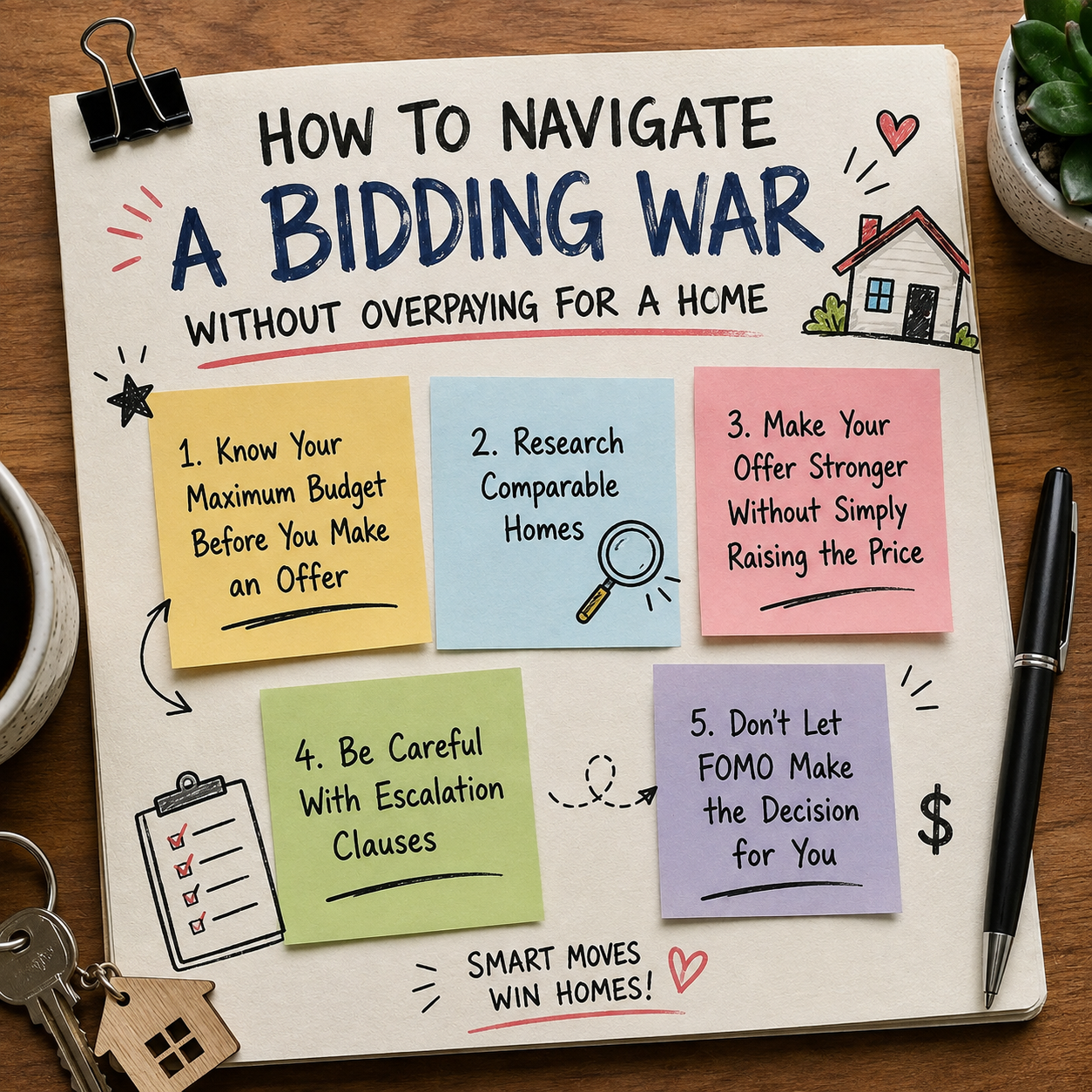 How to Navigate a Bidding War Without Overpaying for a Home