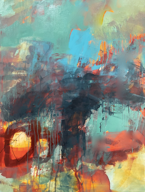 COMING STORM 40" x 30" x 7/8" Oil on Canvas