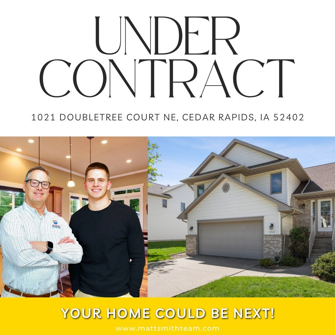 🎉 Congratulations to our home sellers, Matt! 🏡✨ This condo at 1021 Doubletree Ct NE, Cedar Rapids, is now under contract!

🌟 In the competitive Cedar Rapids real estate market, Matt's home sale is a prime example of effective strategy and executio