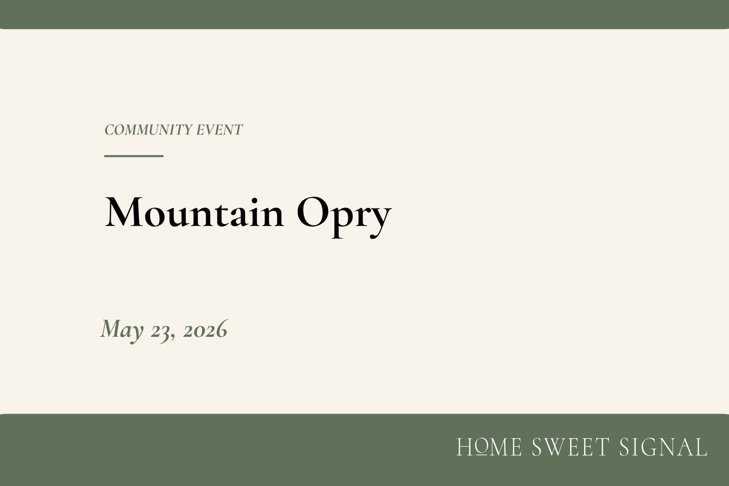 Mountain Opry
