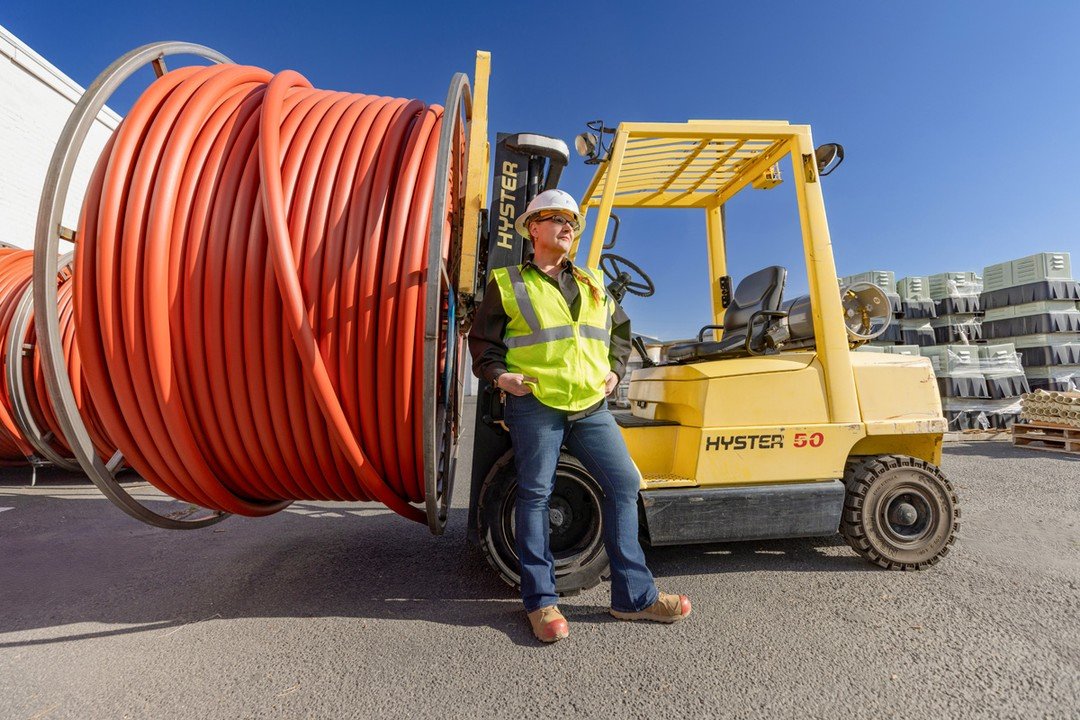 Who says heavy machinery is a man&rsquo;s game? This queen runs cables, commands forklifts, and still makes hi-vis look high fashion. Cass Studios celebrates the women getting it done in Salt Lake City&rsquo;s industrial world&mdash;hard hats and all