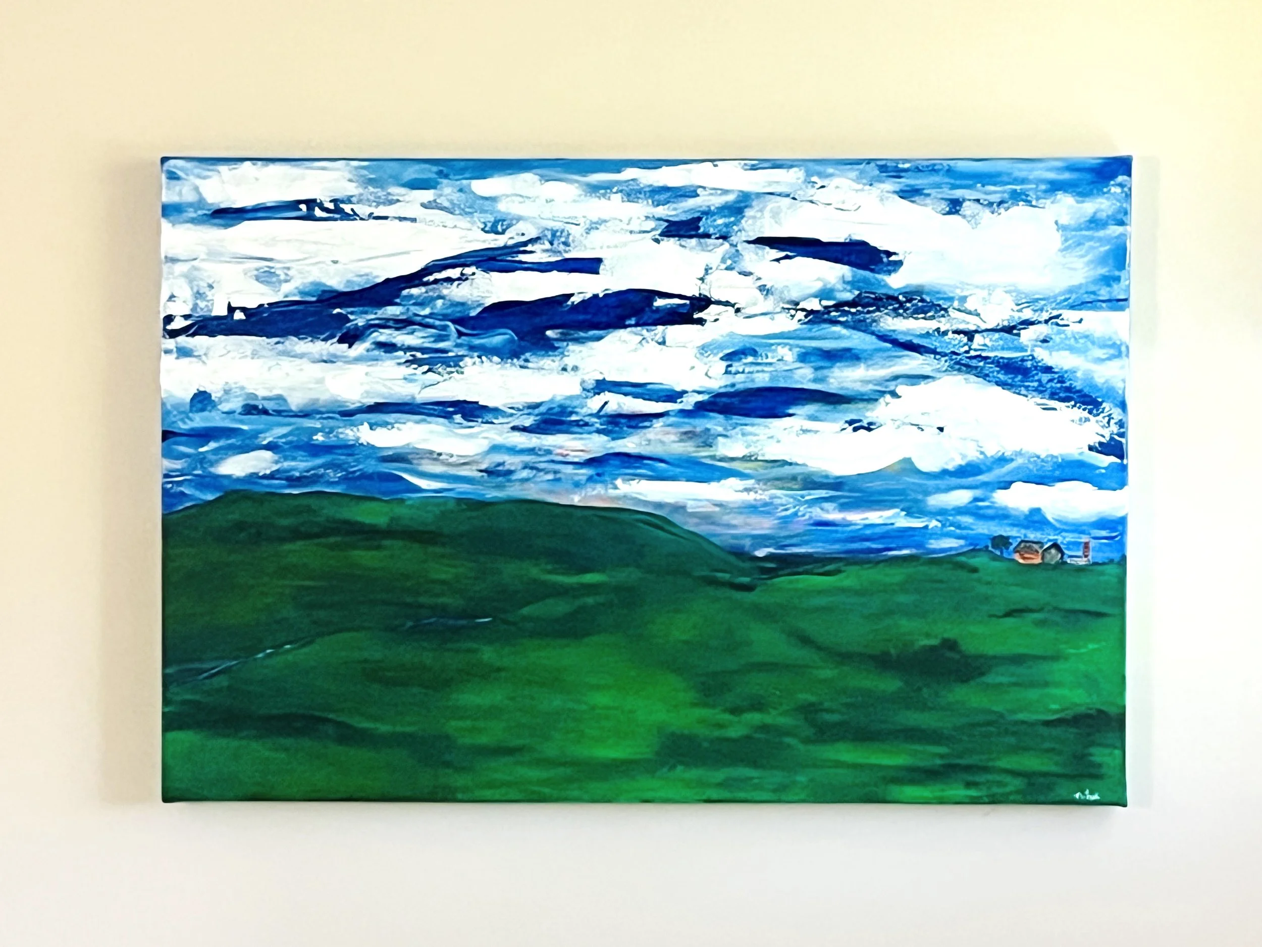 Psalm 147:8 - original painting 36"x24"