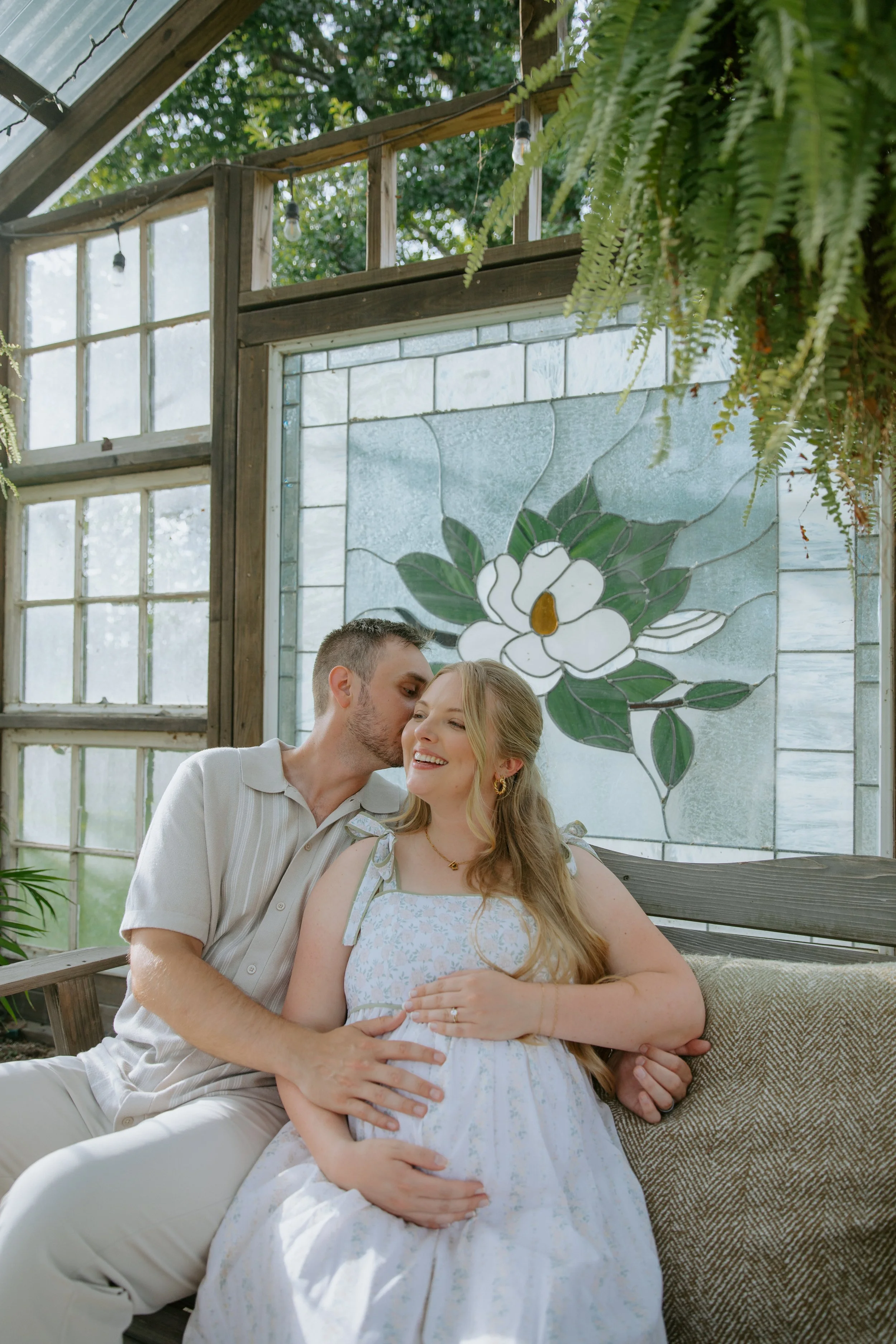 Magnolia Greenhouse Maternity Session | Rylie &amp; Jacob