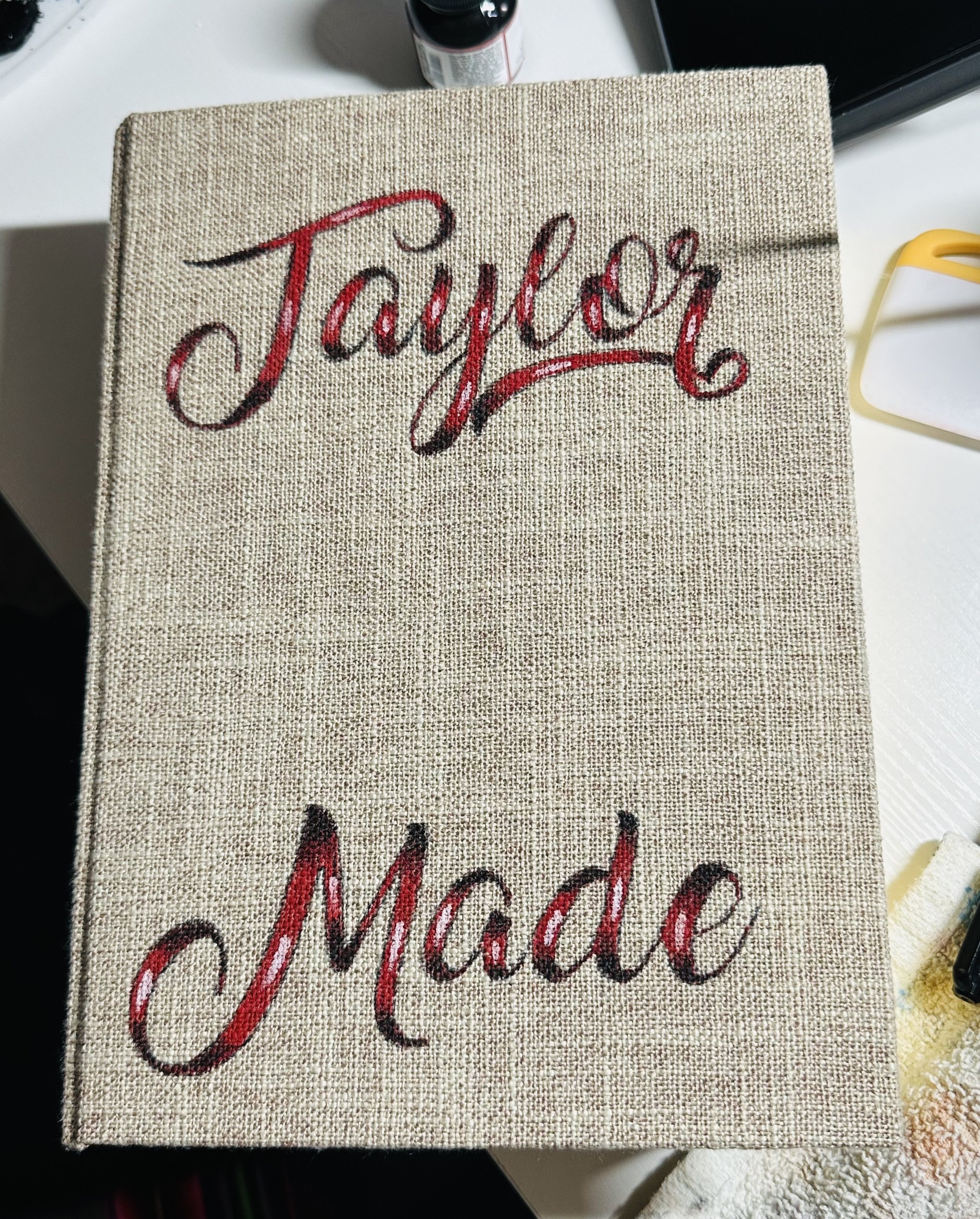 Hand Painted Book Cover
