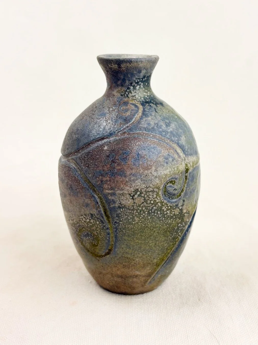 Woodfired Swirl Vase