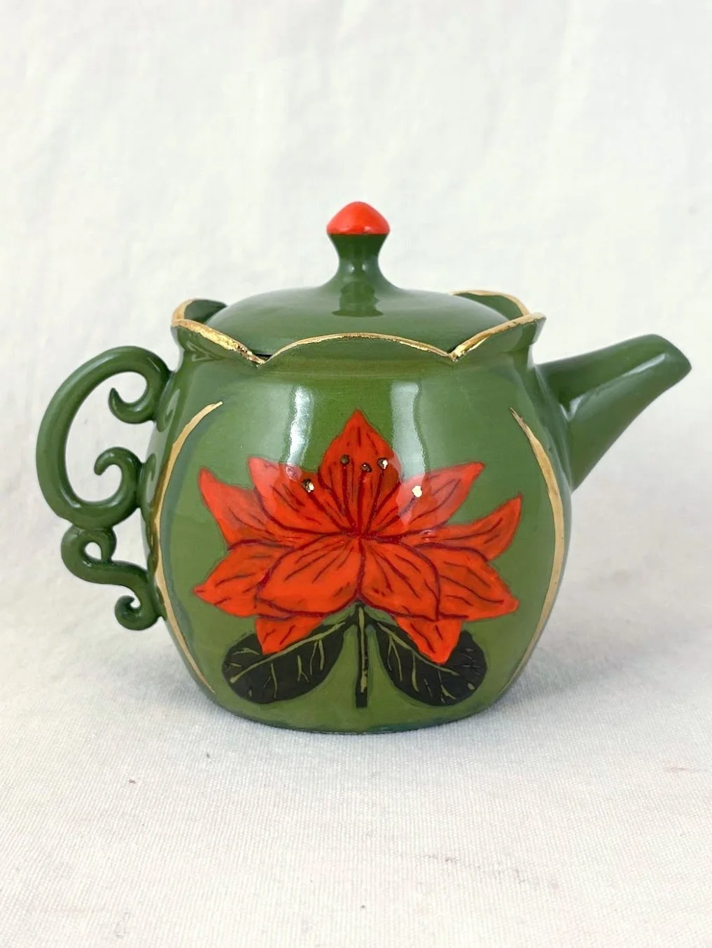 Flame Azaela Teapot