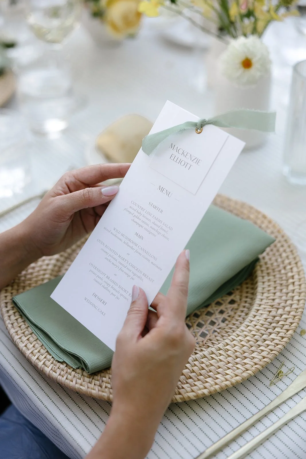 place cards & menus