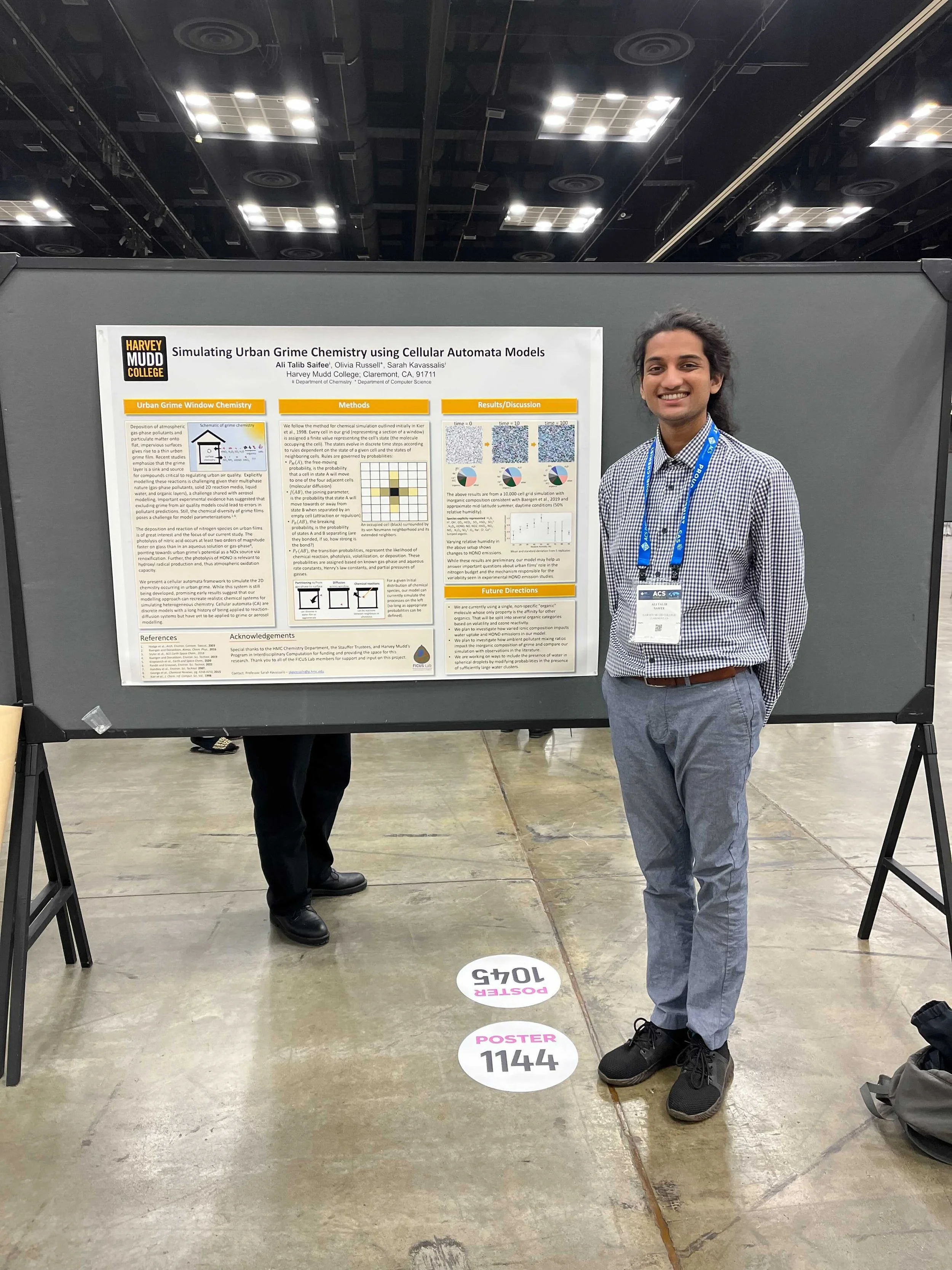 Ali Talib presenting his thesis at the American Chemical Society - March 2023