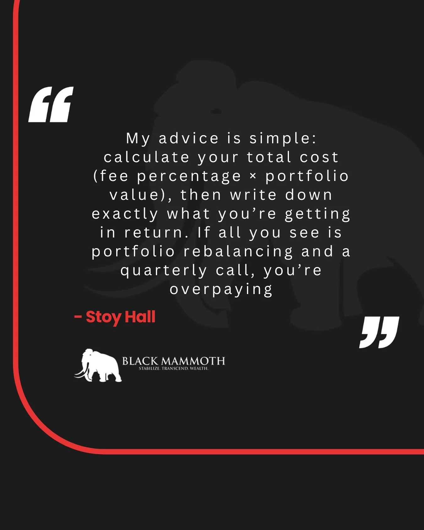 Is your advisor worth the 1% fee? Or are you just paying for portfolio babysitting?
A lot of people are shocked when they realize that 1% on a $500K portfolio means they’re shelling out $5,000 a year.
And yet… the only thing they&rsquo