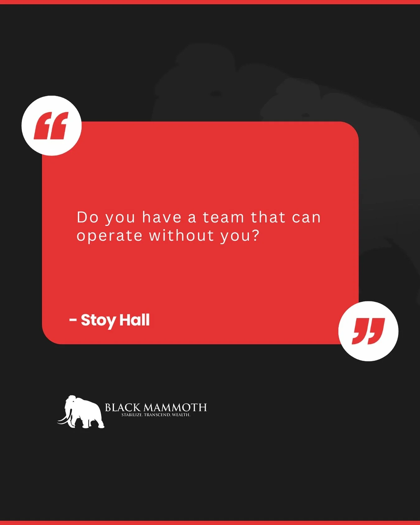 Step away from your business for a week …what happens?
If things break, people freeze, or chaos hits, that’s your wake-up call. You didn’t build a team, you built dependency.
Your job as a leader is to make yourself less necessar