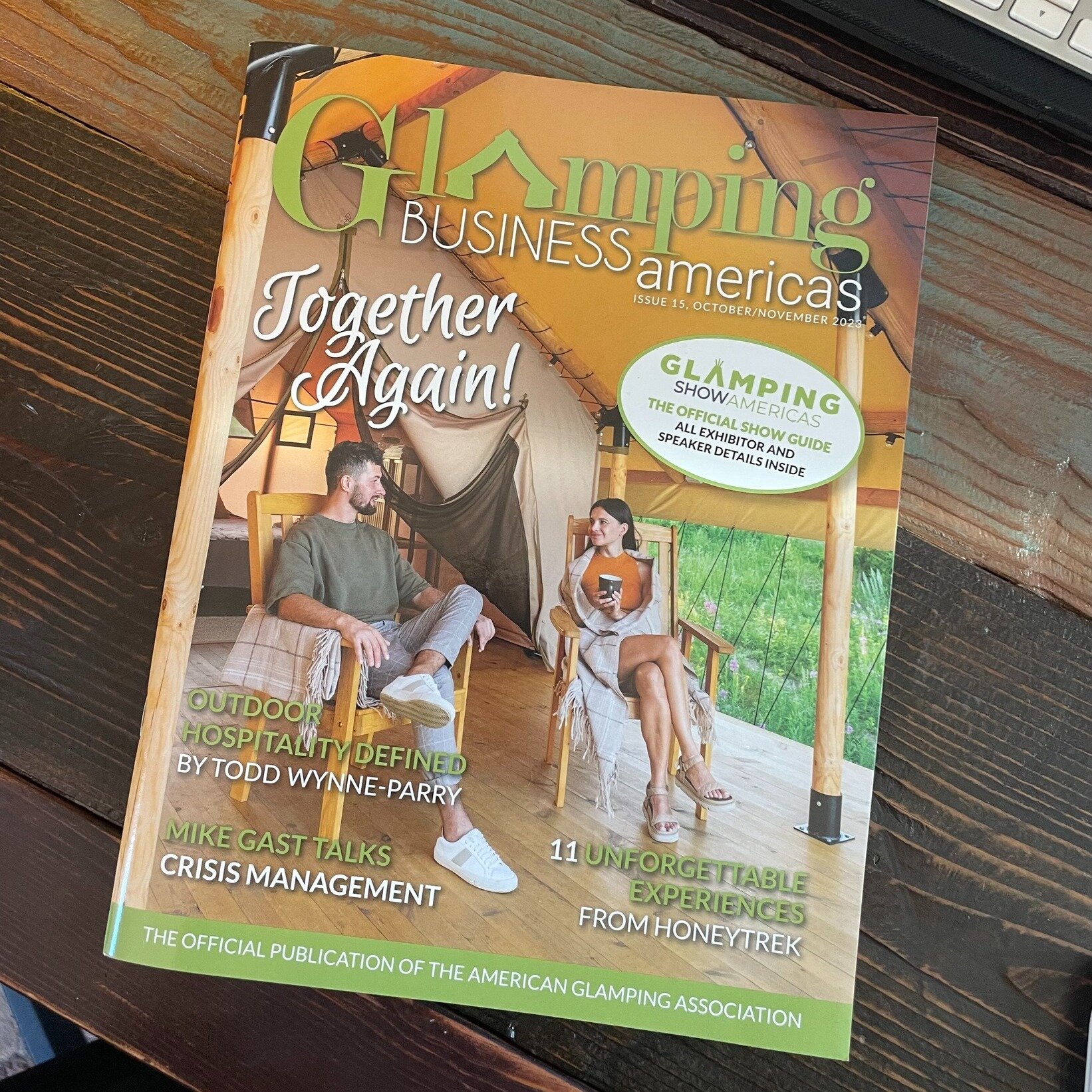TIP OF THE DAY: Sign up for a FREE subscription to the Glamping Business Americas Magazine! 

It's an awesome resource, full of topics aimed to educate and inspire glamping business operators. A link to a digital copy will arrive in your inbox 4x/yea