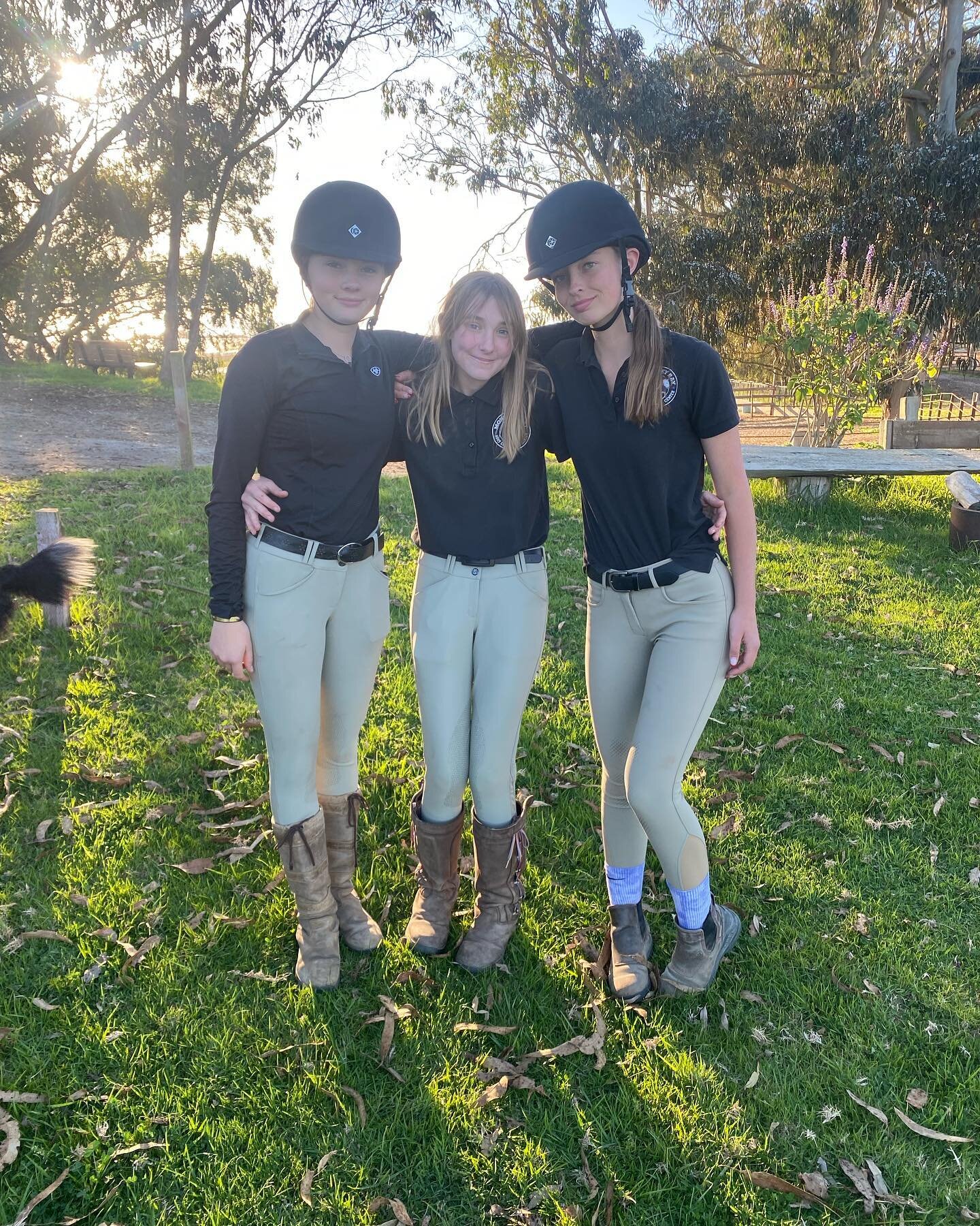 Congratulations to @lacer._.tracer for completing her C1 HM, and @jmw.equestrian  @skg_equestrian for completing your D1-D3 Eventing certification. We are so proud of you all! Thank you so much to our examiner @santa_cruz_county_pony_club. What a gre