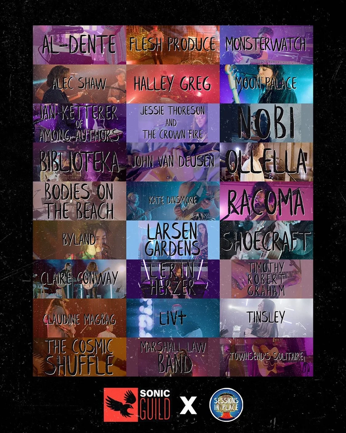 We realized that a tenth of the artists nominated for a 2023 grant from @sonicguildseattlewa have appeared on Sessions In Place (‼️) so we made you a YouTube playlist showcasing one song from each artist. (Link in SIP bio) 

Since 2020, Sonic Guild h