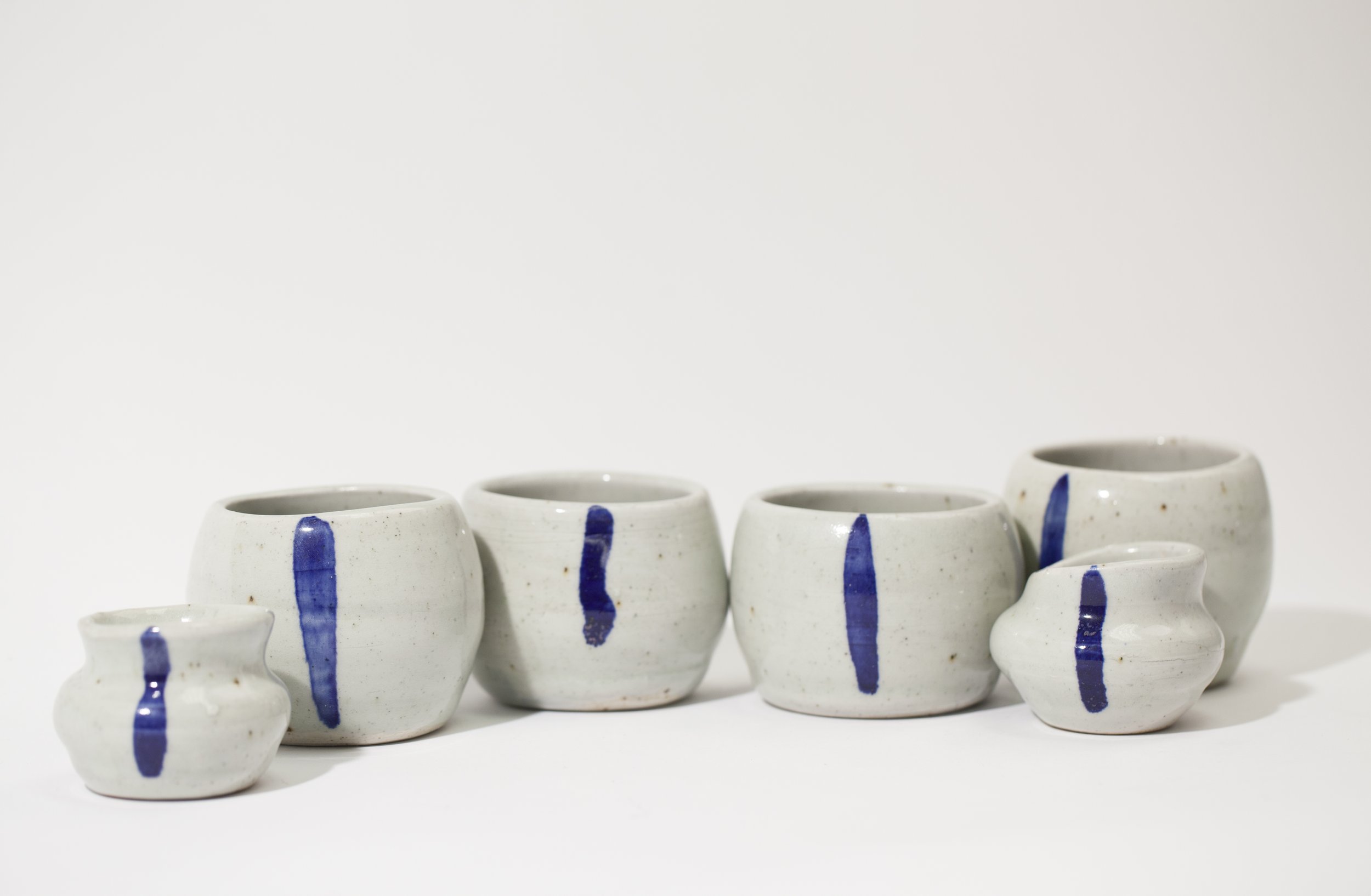 porcelain cups, bowls and cream pitcher - 2015