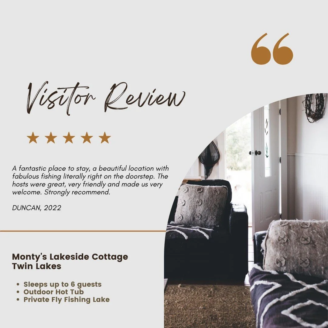 If you're visiting Tasmania or a local wanting an escape with friends, family or a loved one we have the perfect place to stay!

Visit, completely relax and experience unwinding surrounded by nature. 

Do some fly fishing on your own private lake or 