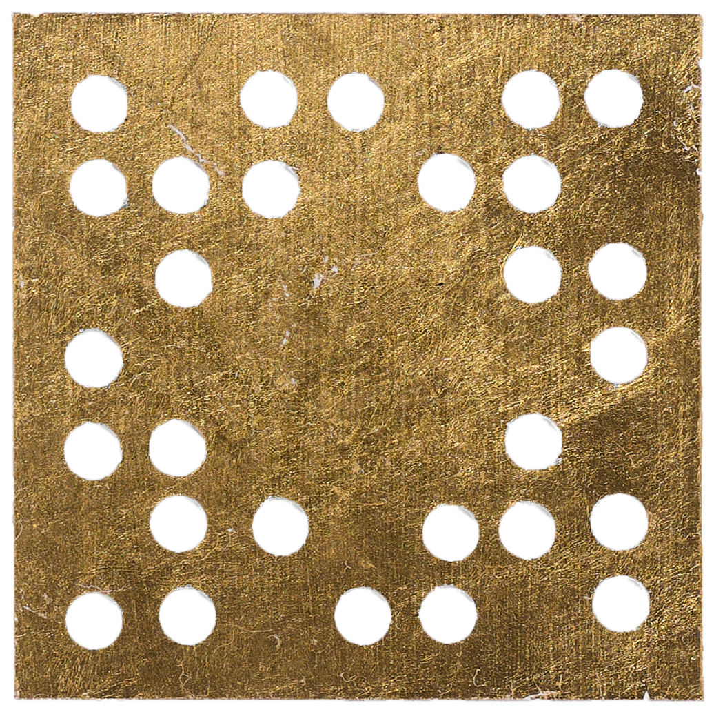 Gilda Jones, Confetti, satin-finish photographic paper, 23-carat gold leaf paper. Photo: Ross Coulter
