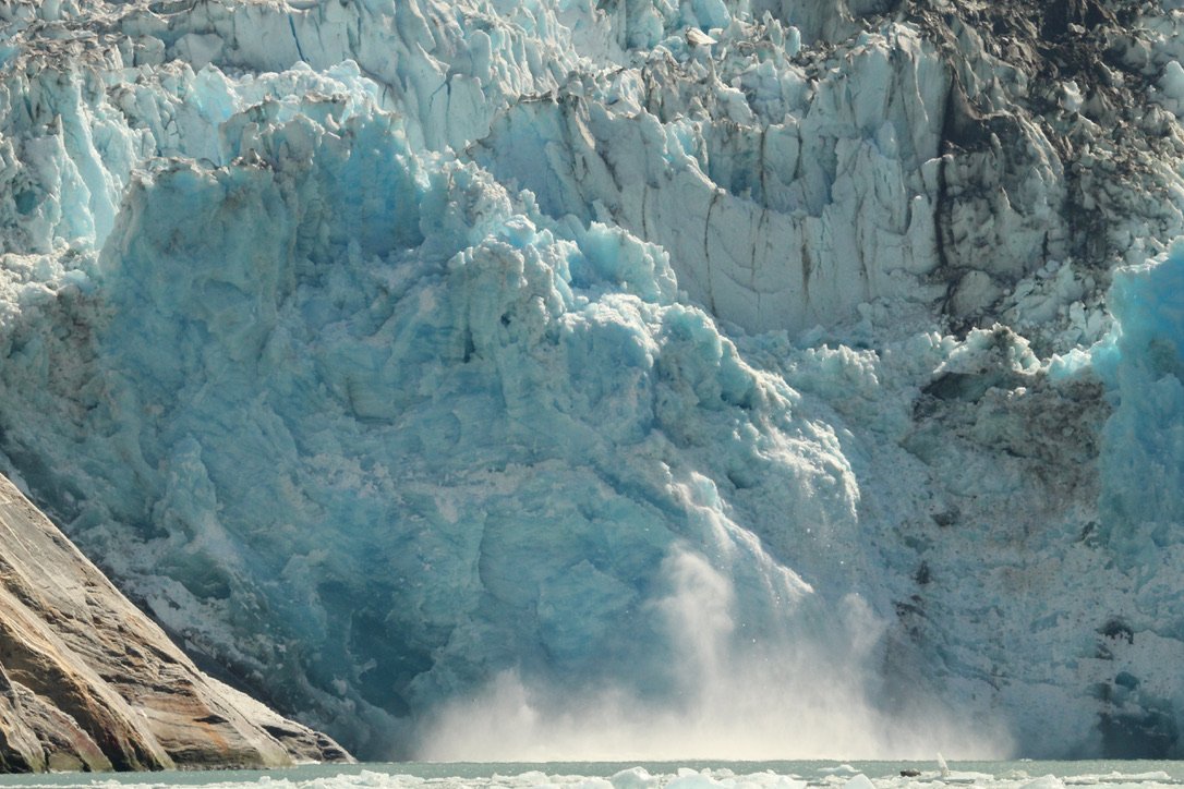 Incredible Dawes Glacier from the skiffs