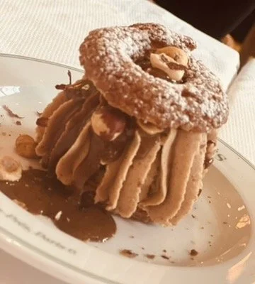 Hazelnut delight at Brasserie de Pres - favorite meal